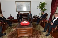 İç Anadolu Av Yaban Hayatı Federasyonu Başkanı’ndan Vali Ercan Topaca’ya Ziyaret